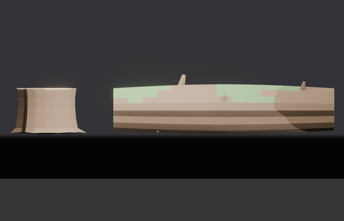 Wood - Stump and Log